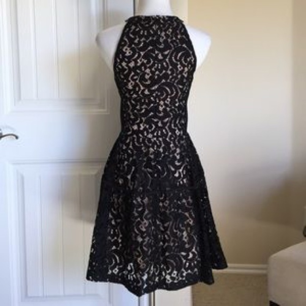 Black lace dress